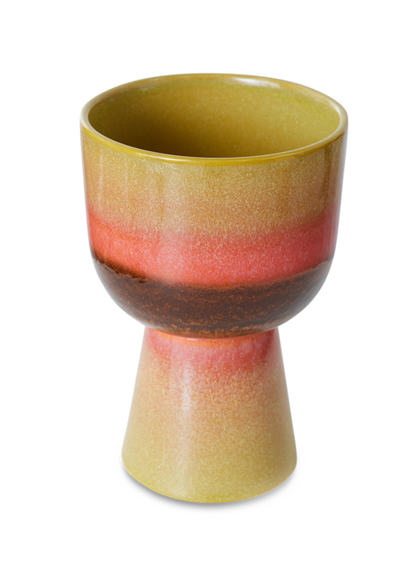 Retro Flower Pot Lime Green from HK Living