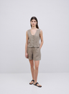 Portofino Waistcoat in Khaki from Yerse