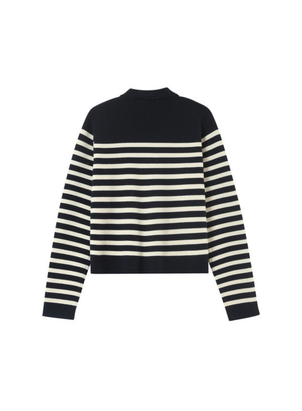 Pam Cardigan in Marine Stripe from Grace & Mila