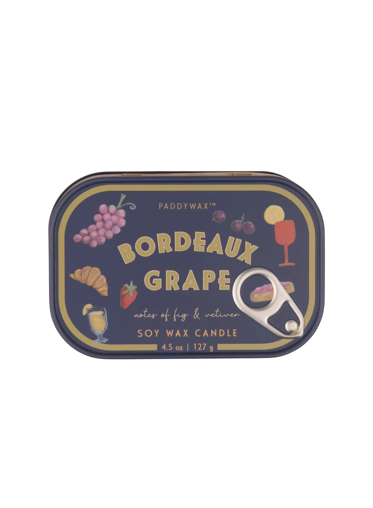 Bistro 4.5oz Printed Tin Candle - Bordeaux Grape from Paddywax