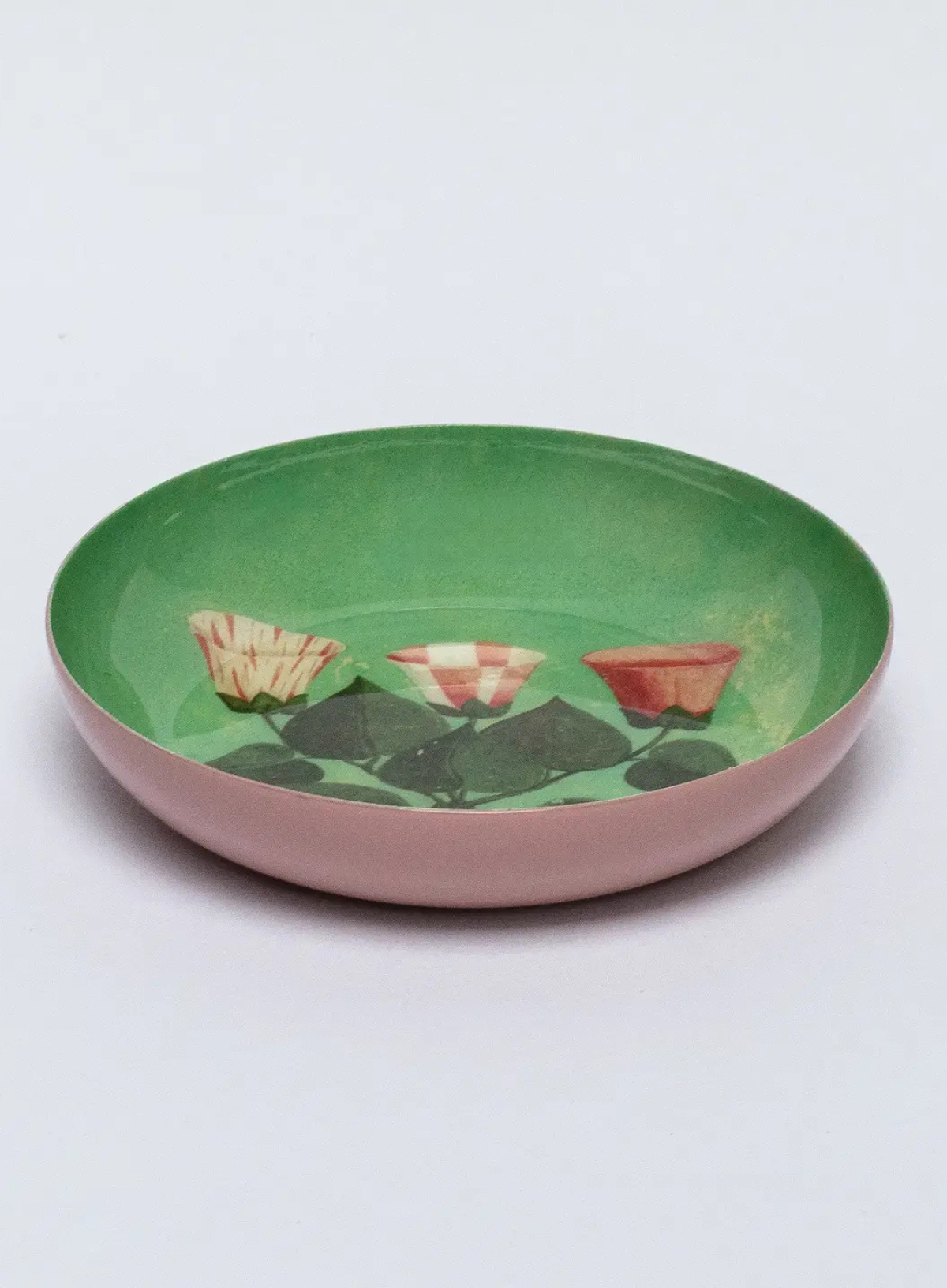 Roomytown Round Enamel Tray - Festival of Flowers