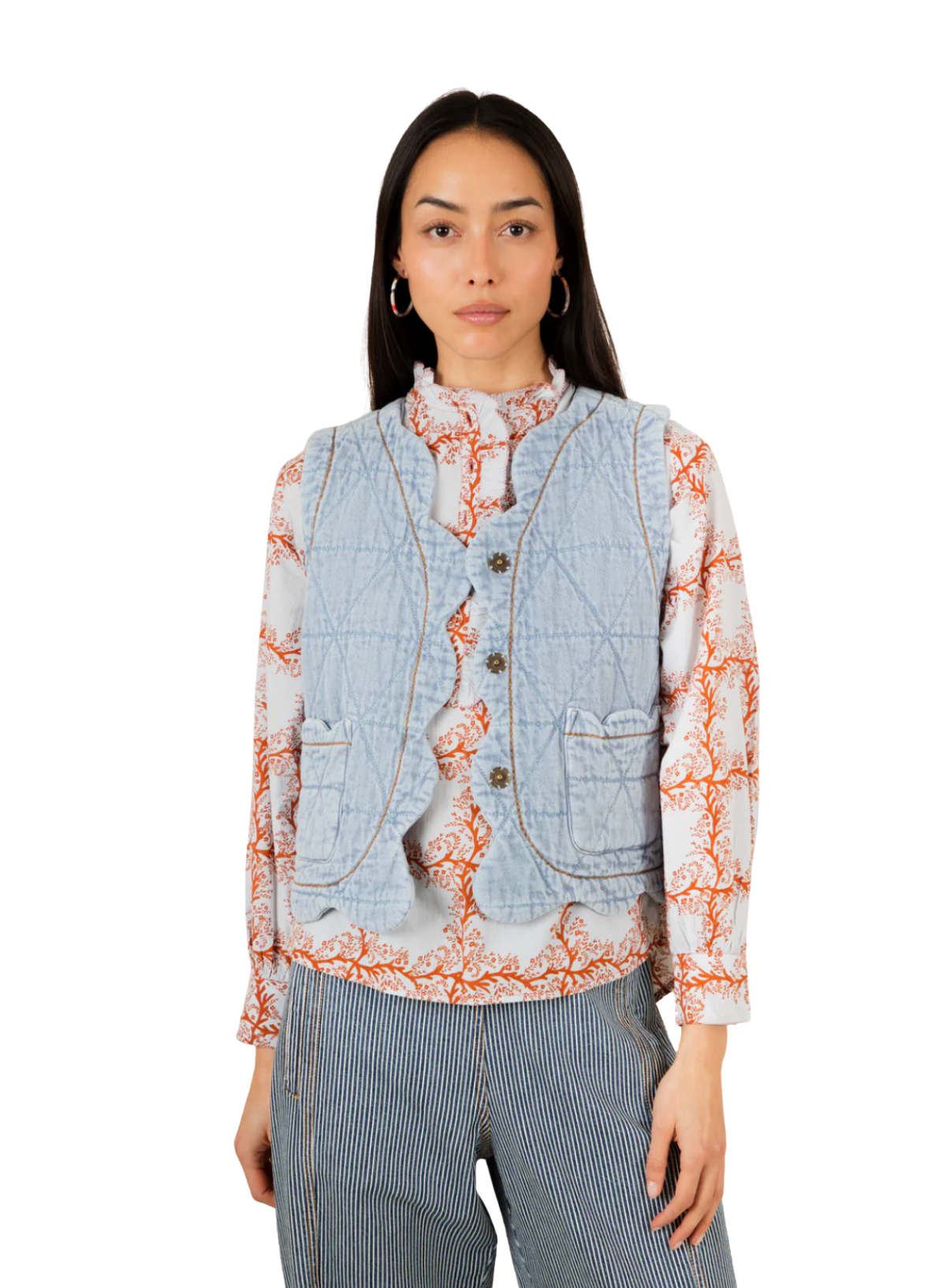 Bonté Estelle Gilet in Ice Blue