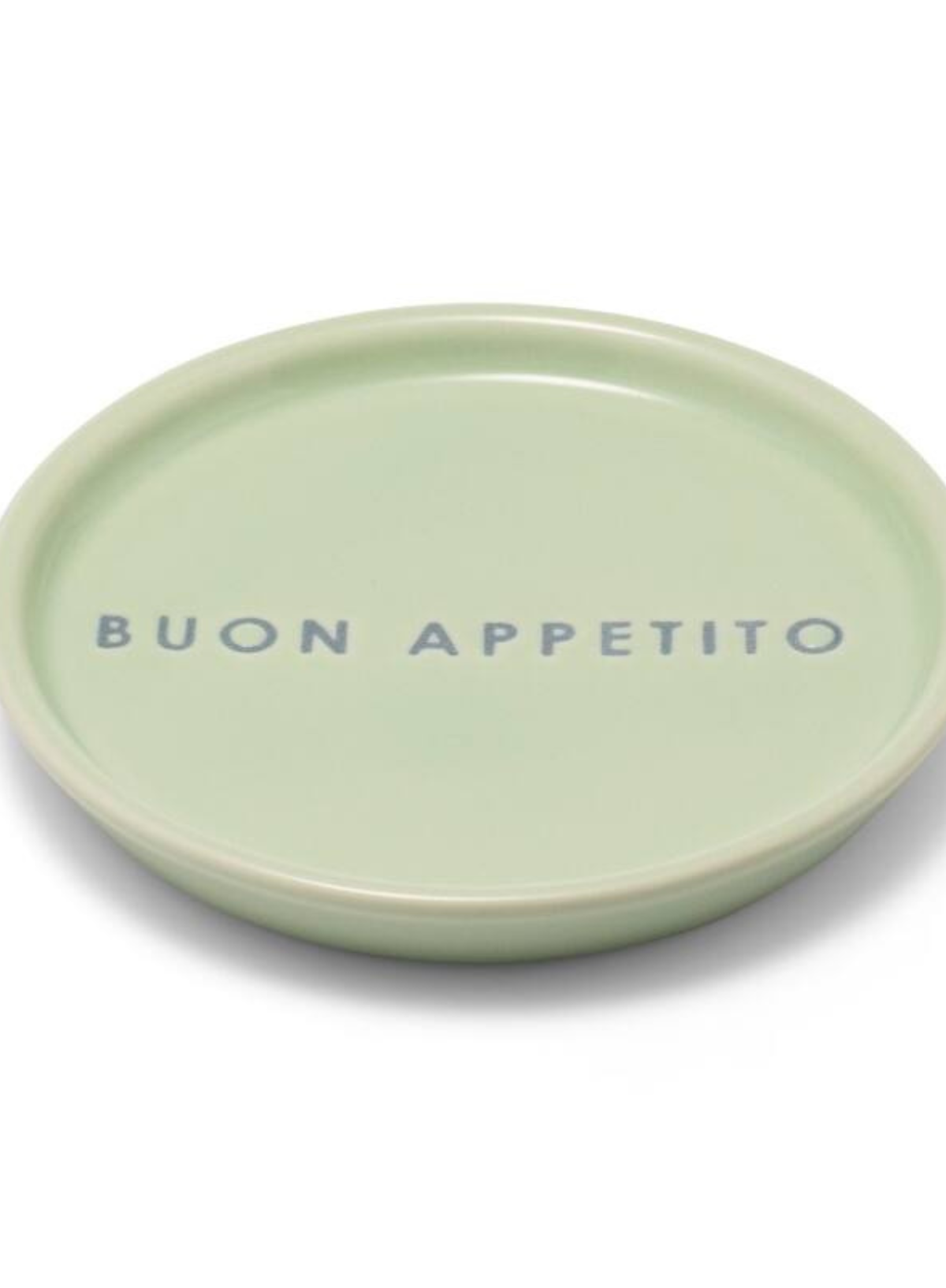 Ceramic Petit Plate Buon Appetito Light Green from Vondels