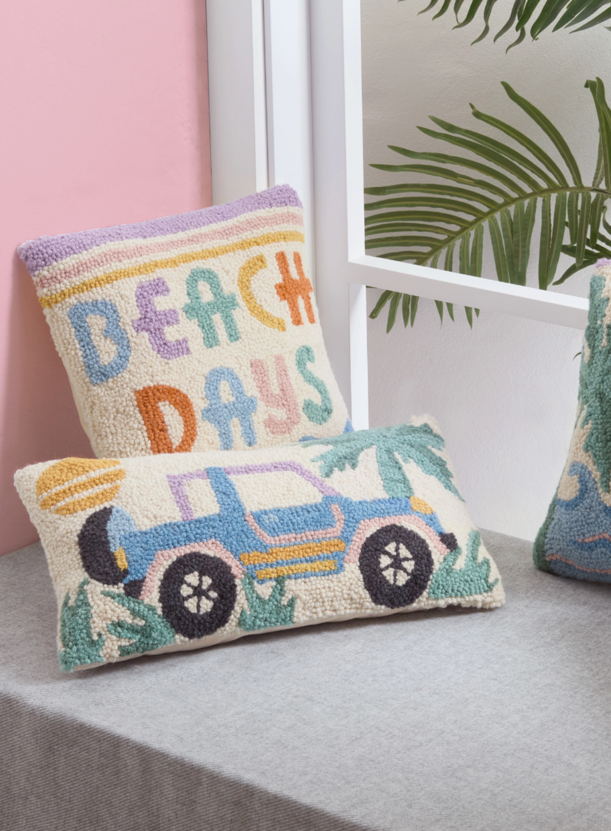 Beach Days Hook Pillow from Peking Handicraft