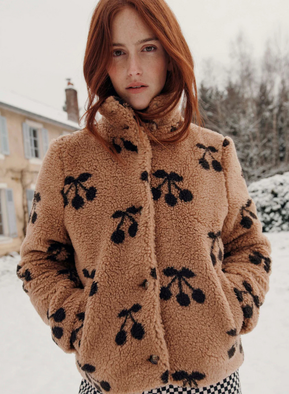 Manteau Cerise Jacket in Caramel from Emile & Ida
