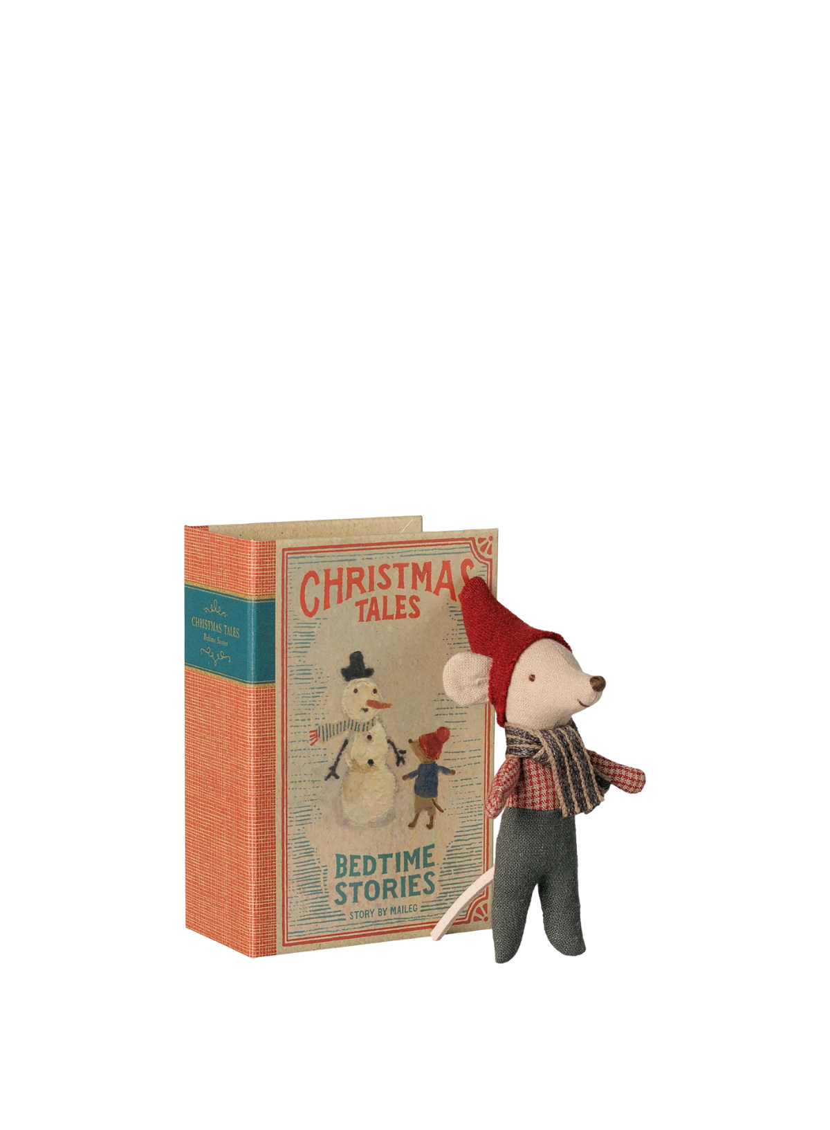Maileg Christmas Mouse Baby in Book