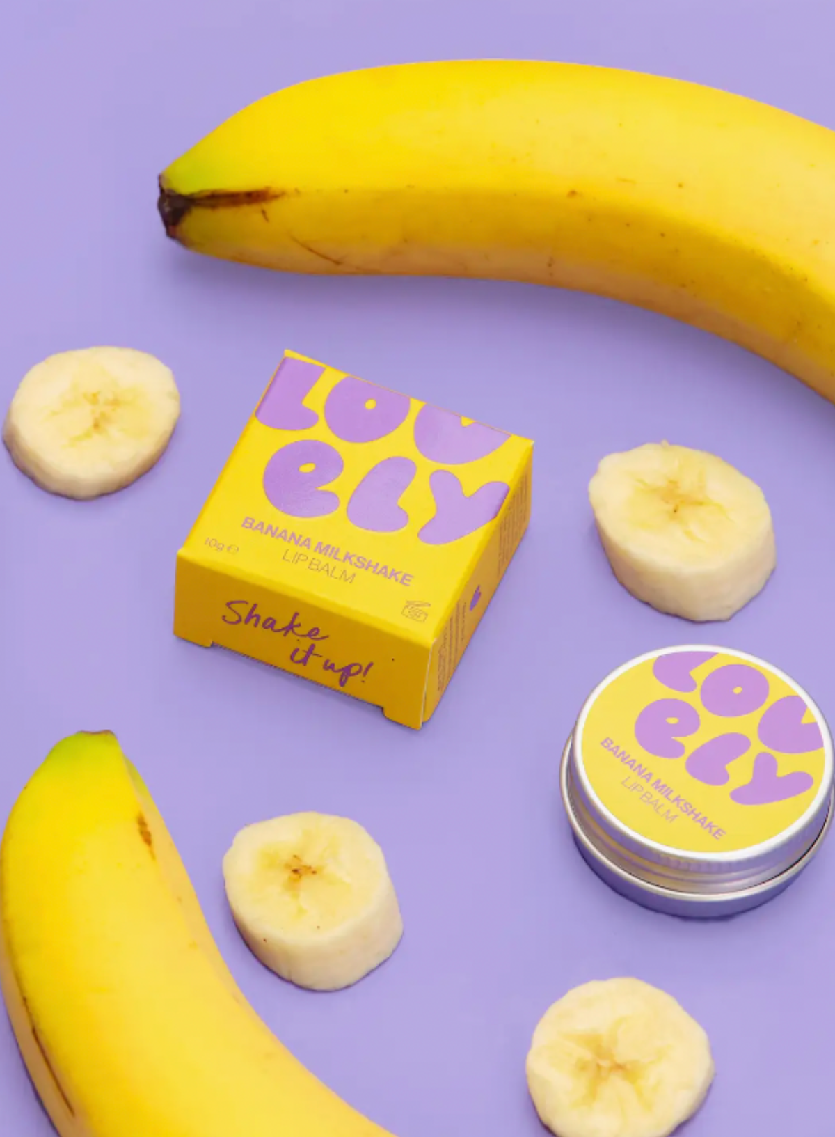 Lovely Skincare Banana Milkshake Lip Balm