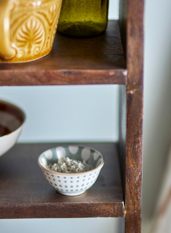 Small Spottty Green Maple Stoneware Bowl from Bloomingville