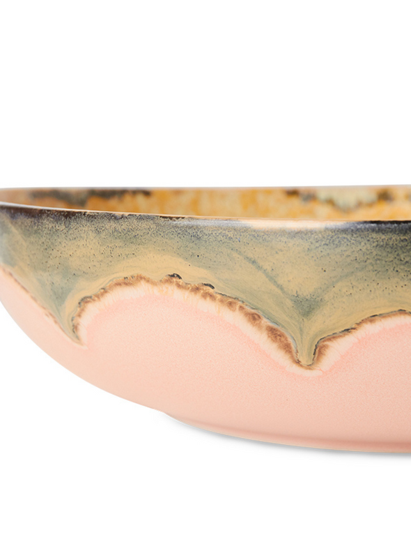 70s Ceramics Salad Bowl in Sunflower from HK Living
