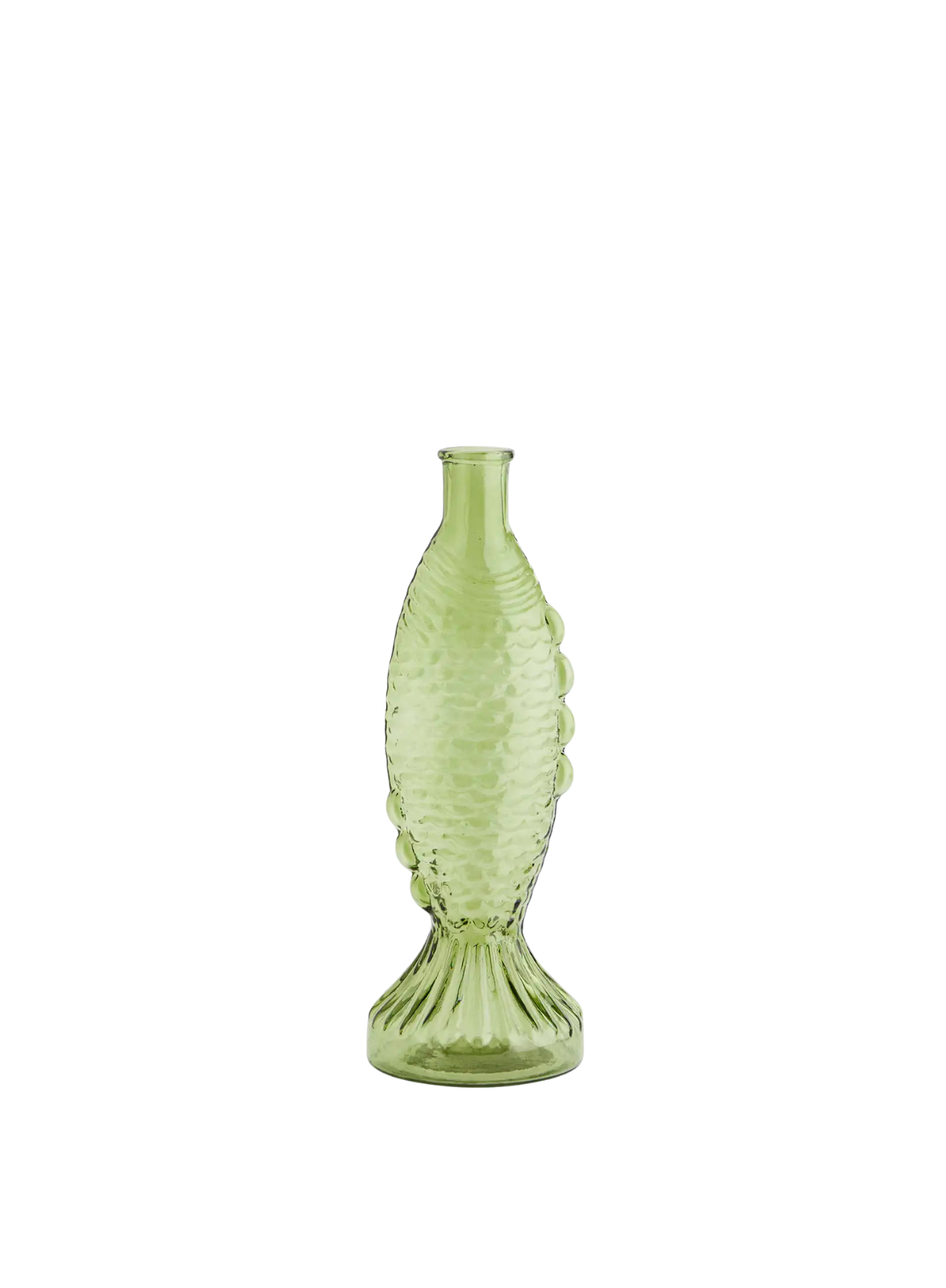 Large Green Fish Glass Vase from Madam Stoltz