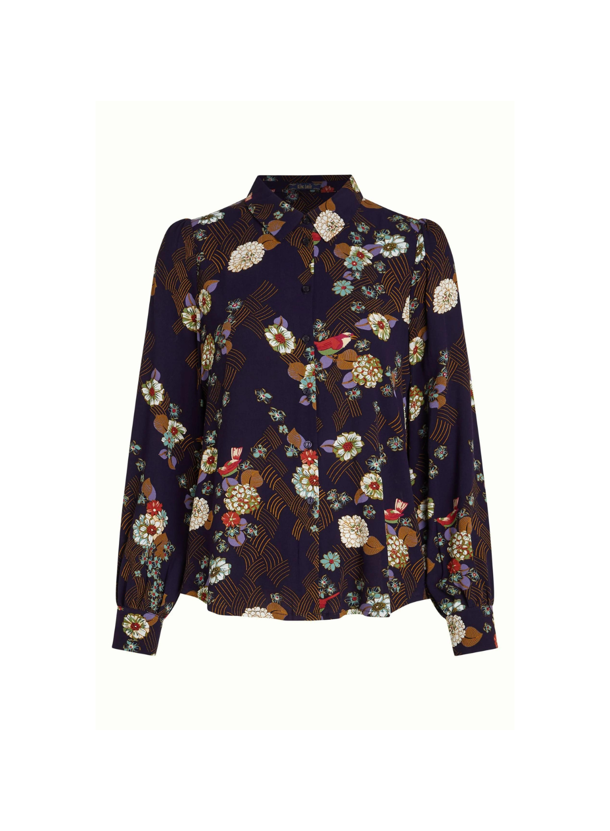 Maisie Blouse Rising in Evening Blue from King Louie