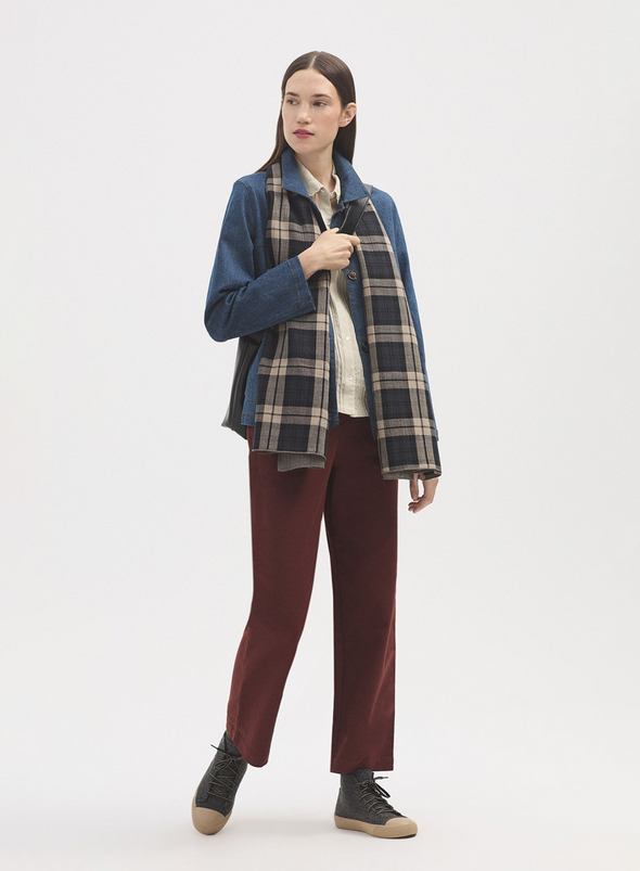 Melange Shirt with Pleats and Embroidery from Nice Things