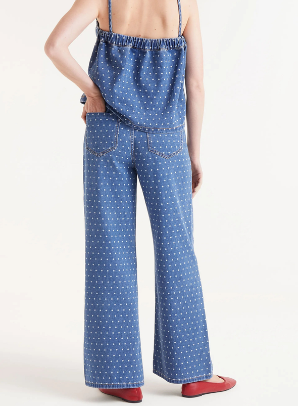 Denim Jeans in Blue with Spots from Compañia Fantastica