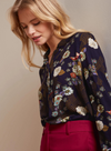 Maisie Blouse Rising in Evening Blue from King Louie