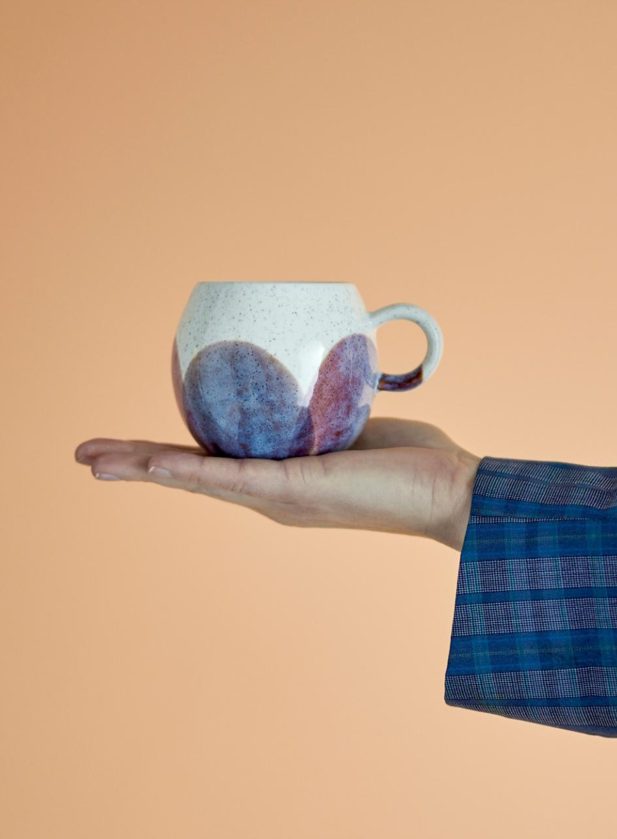 Paula Cream/Brown Cup from Bloomingville