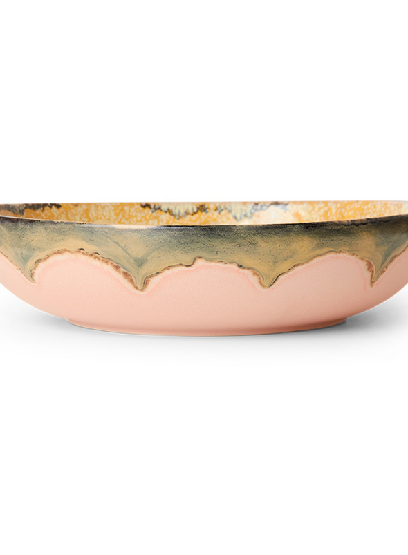 70s Ceramics Salad Bowl in Sunflower from HK Living