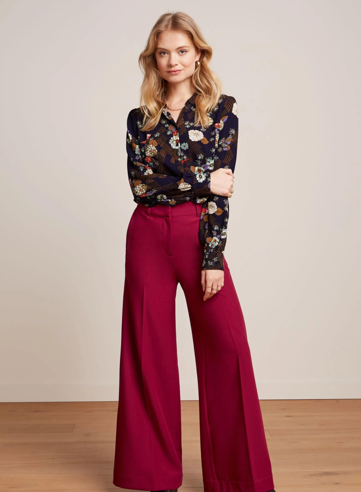 Maisie Blouse Rising in Evening Blue from King Louie