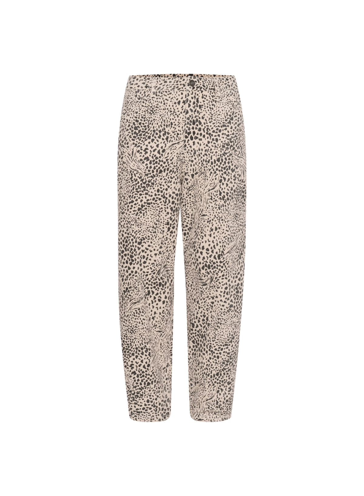 Lisa Cropped Jeans in Abstract Leopard from Kaffe