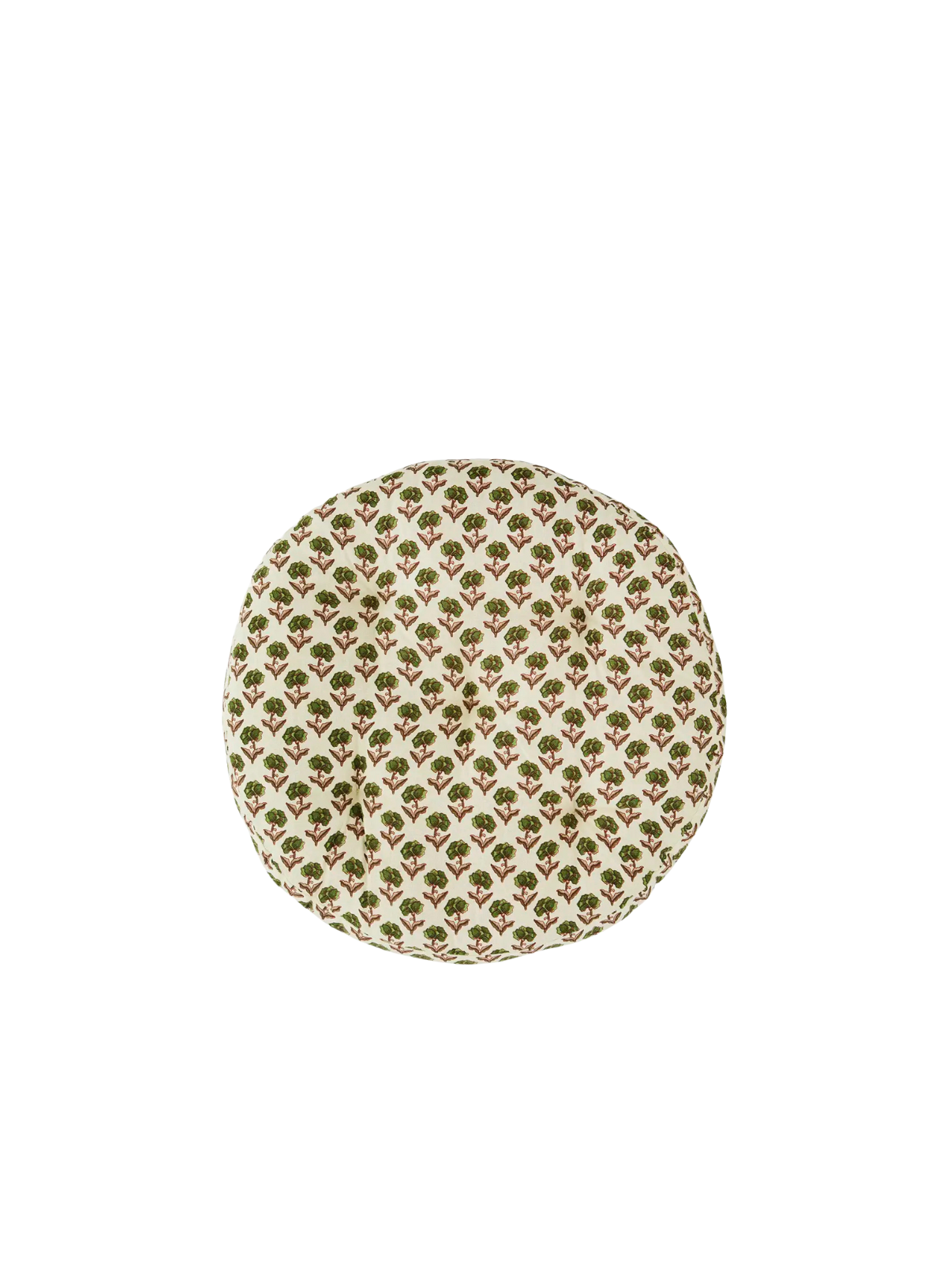 Madam Stoltz Apple Drove Round Cotton Chair Pad