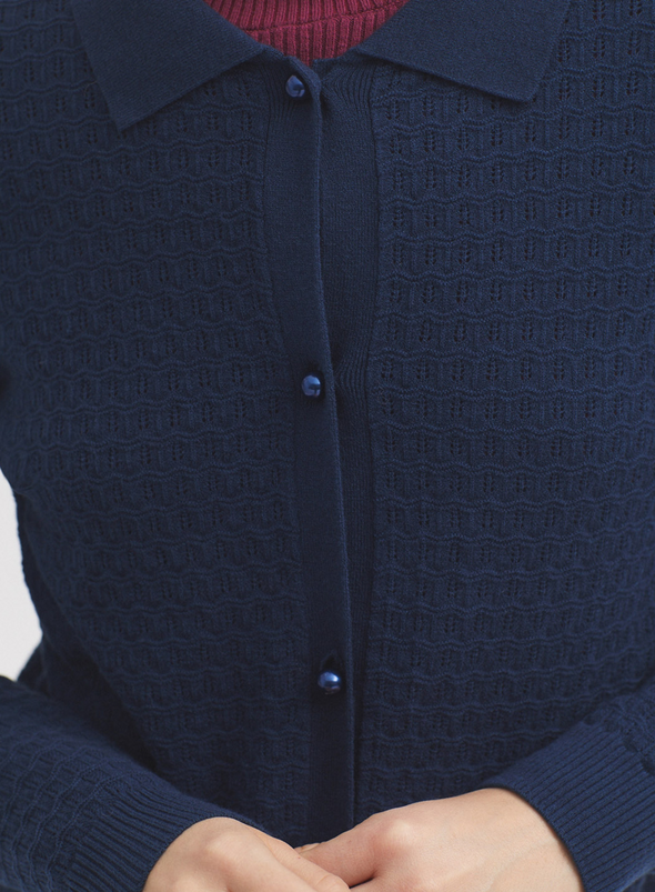 Open Work Jacket with Polo Collar from Nice Things