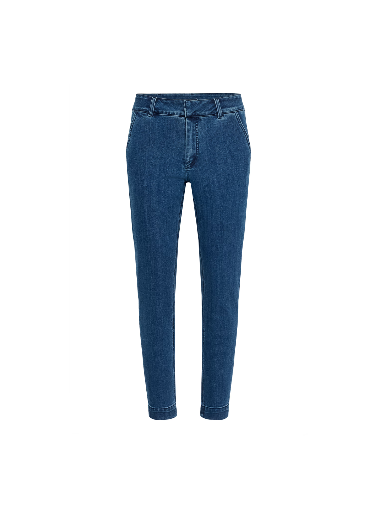 Lea Jeans 7/8 in Medium Blue Denim from Kaffe