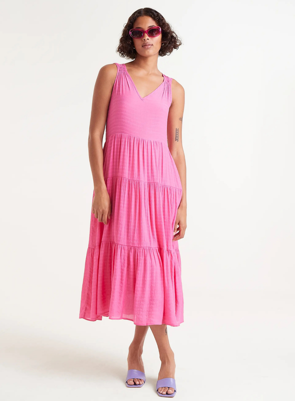 Midi Dress in Pink from Compañia Fantastica