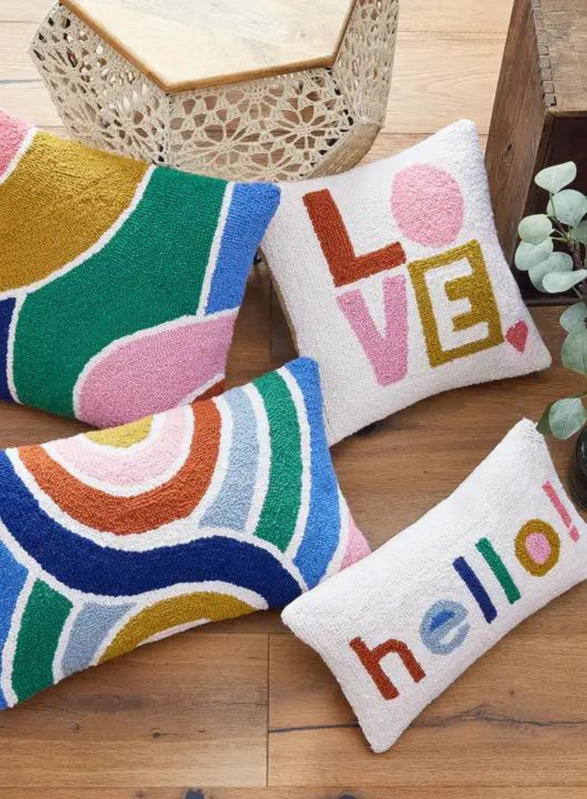 Hello Lumbar Hook Cushion from Peking Handicraft