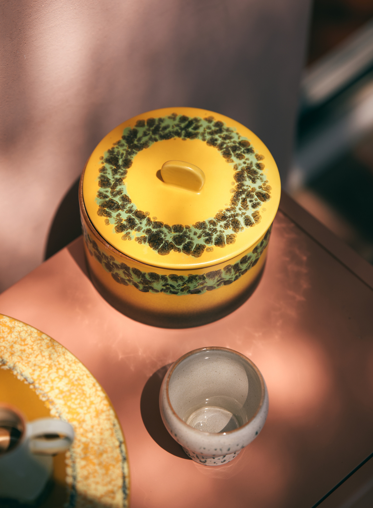 70s Ceramics Cookie Jar in Kelp from HK Living