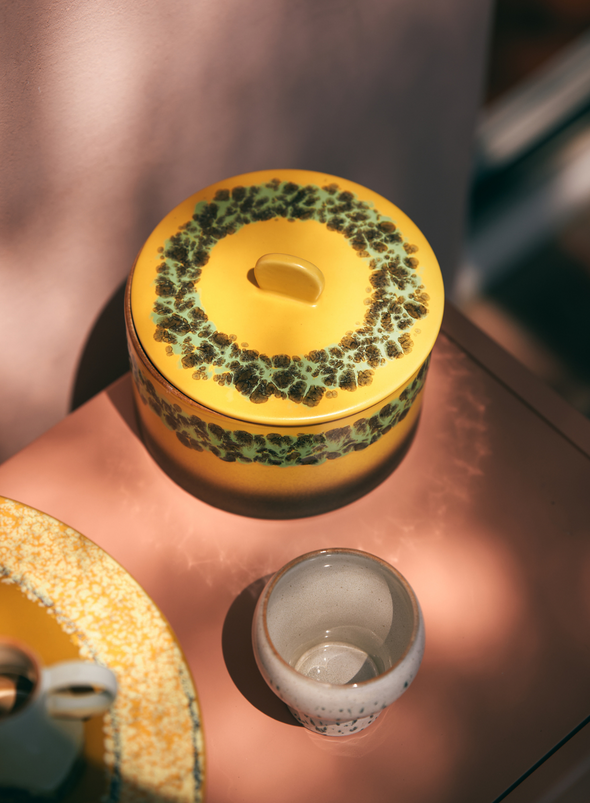 70s Ceramics Cookie Jar in Kelp from HK Living