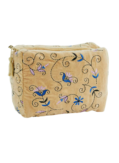 Claire Embroidered wash Bag from Madam Stoltz