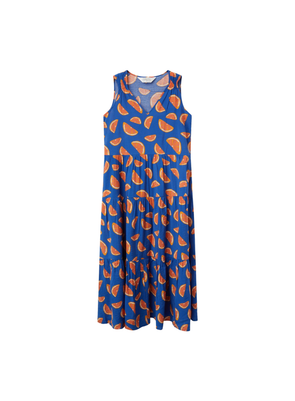 Midi Dress in Conversational Grapefruit Print from Compañia Fantastica