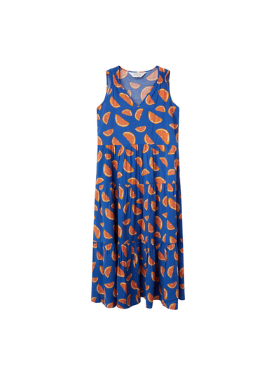 Midi Dress in Conversational Grapefruit Print from Compañia Fantastica