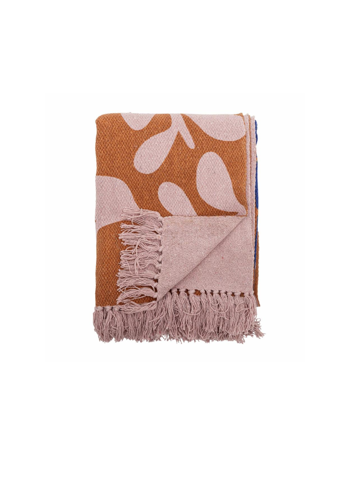 Atle Brown Recycled Cotton Throw from Bloomingville