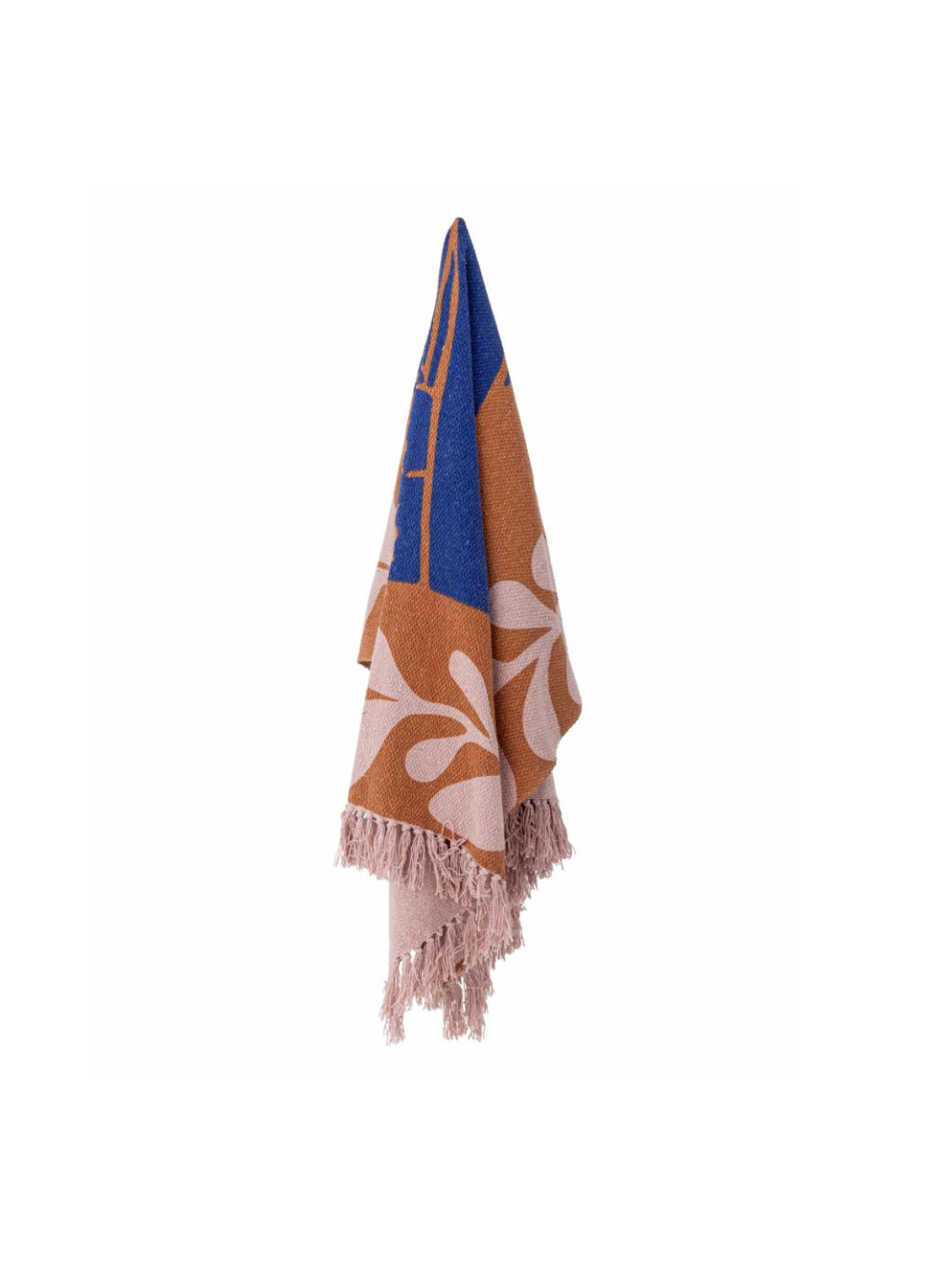 Atle Brown Recycled Cotton Throw from Bloomingville