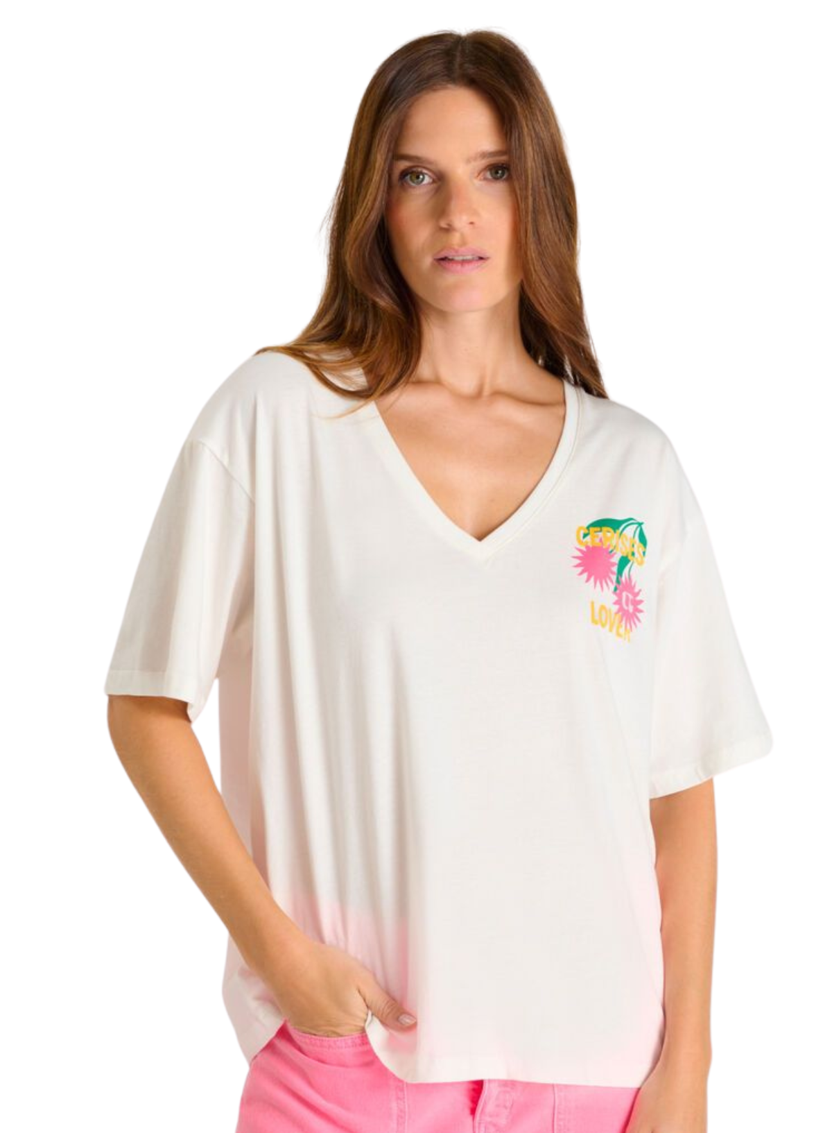 Le Temps des Cerises T-Shirt in Pearl