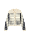 Pam Cardigan in Ecru Stripe from Grace & Mila