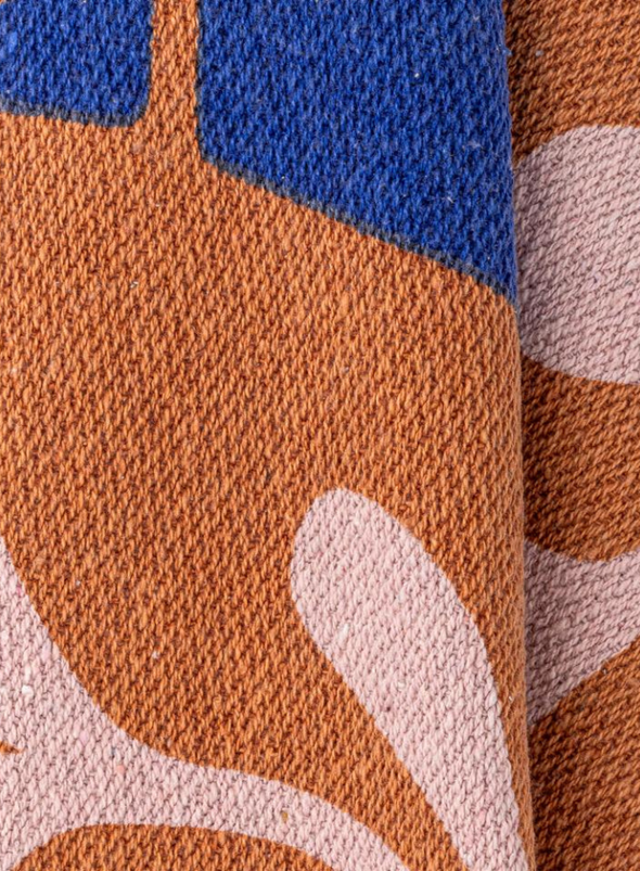 Atle Brown Recycled Cotton Throw from Bloomingville