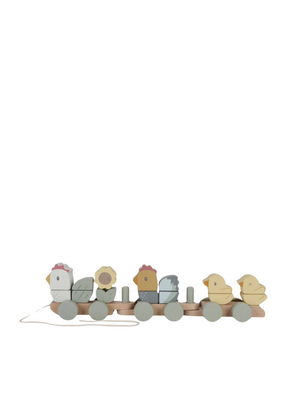 Little Farm Chicken Stacking Train from Little Dutch
