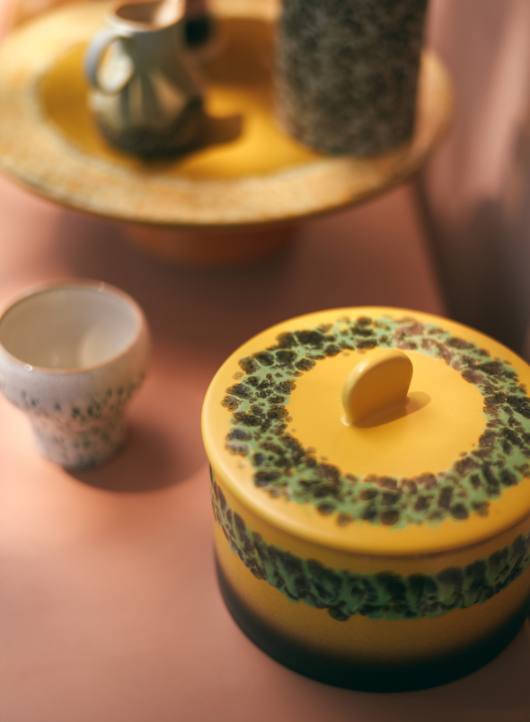 70s Ceramics Cookie Jar in Kelp from HK Living