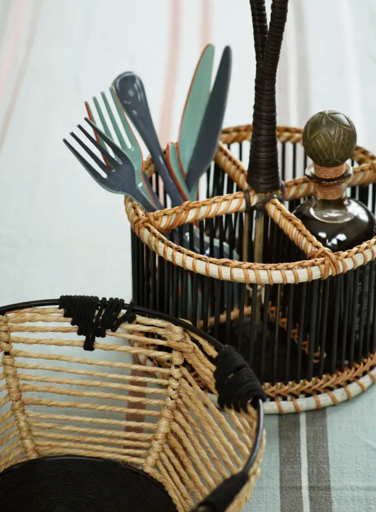 Iron Basket With Grass from Madam Stoltz