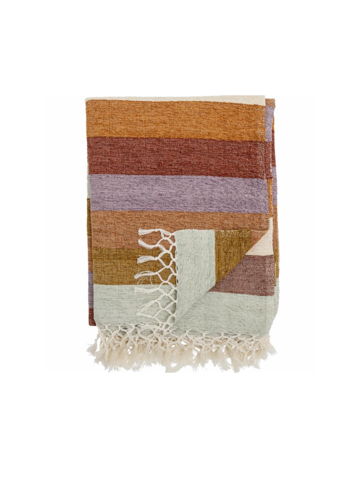 Lucilla Purple Cotton Throw from Bloomingville