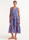 Midi Dress in Conversational Grapefruit Print from Compañia Fantastica