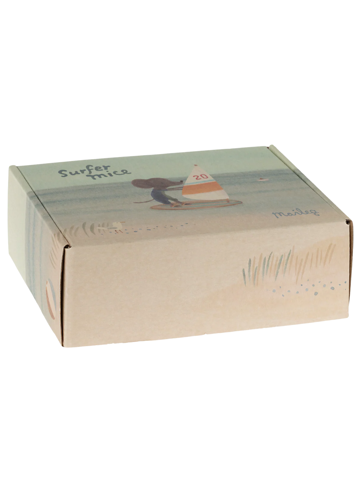 Maileg Little Brother Surfer Beach Mouse, in box