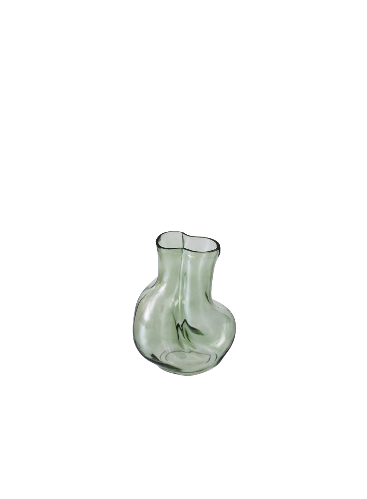 HK Living Gleam Glass Vase in Olive
