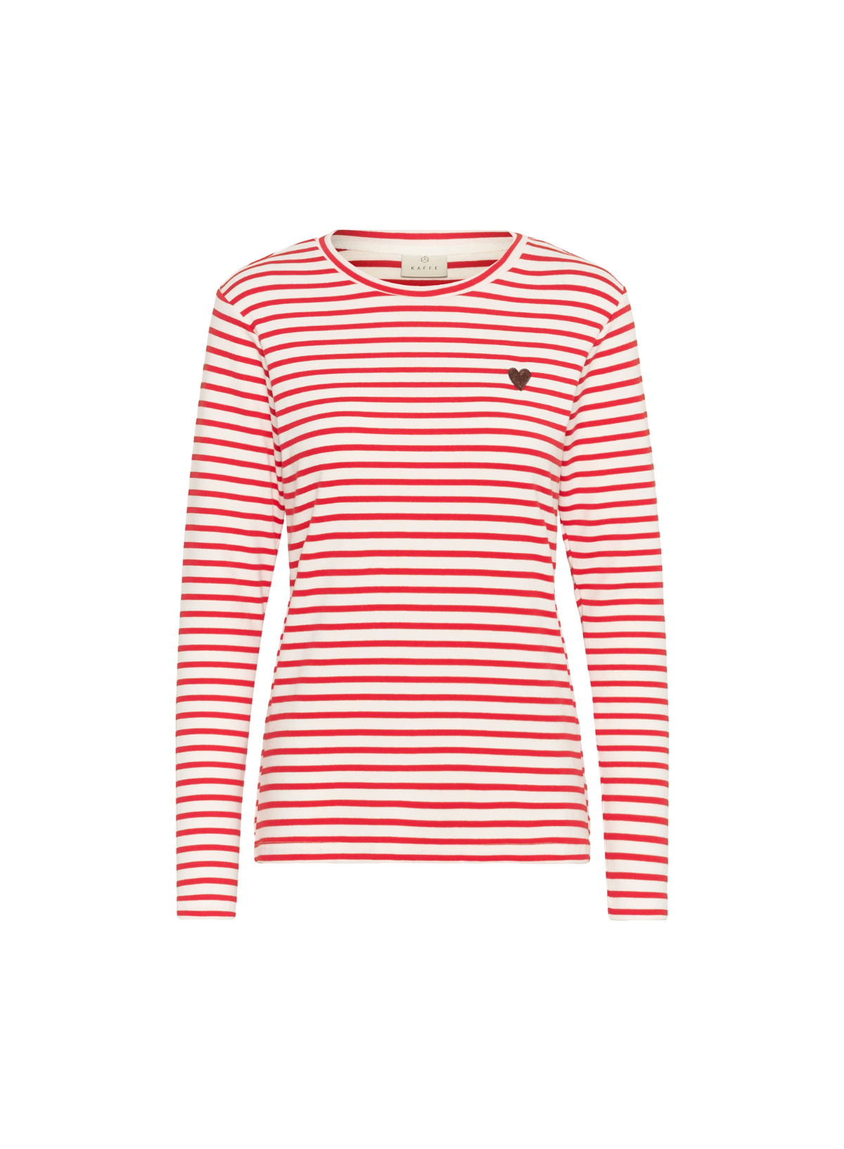 Liddy T-Shirt in True Red/Chalk from Kaffe