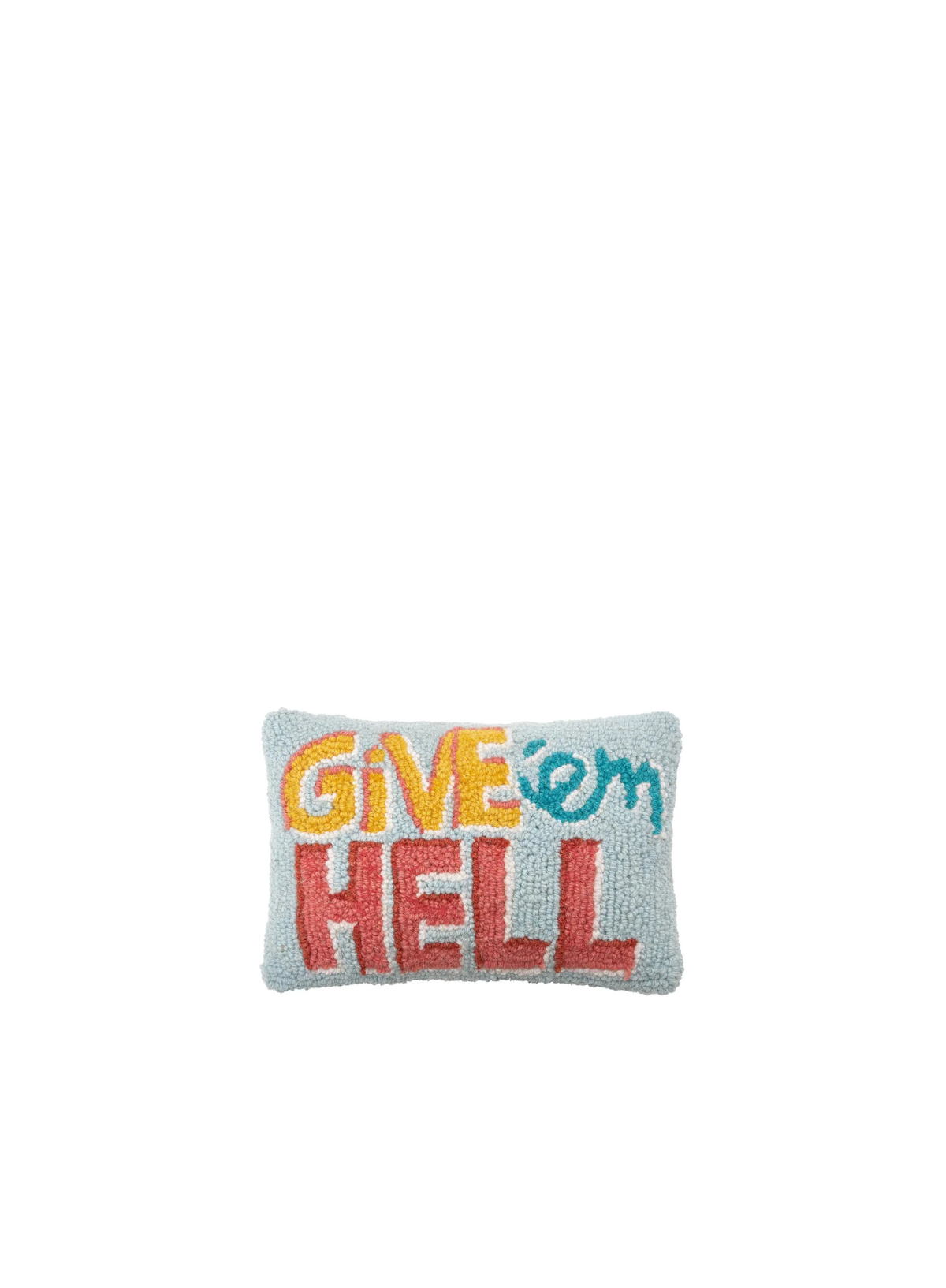 Give'em Hell Hook Cushion from Peking Handicraft