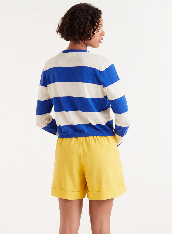 Long Sleeve Jersey in White/Blue from Compañia Fantastica