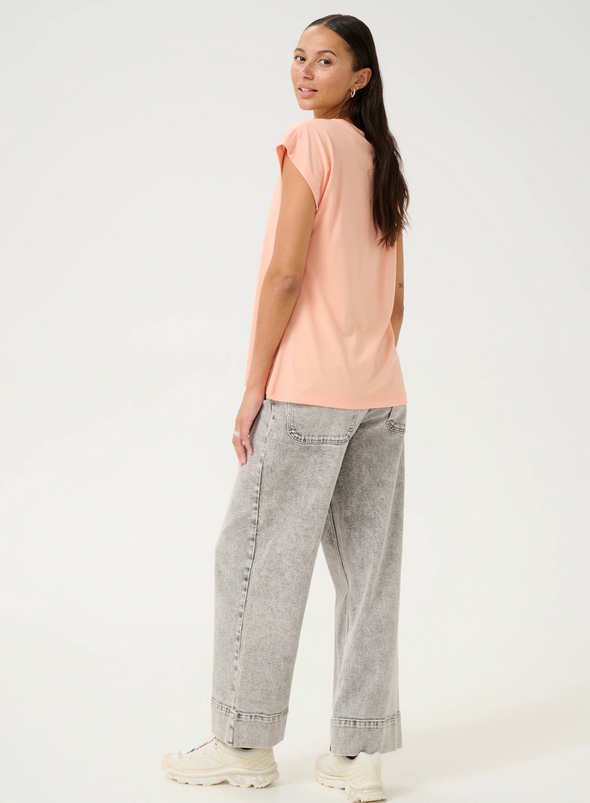 Lise T-Shirt in Peach Nectar from Kaffe