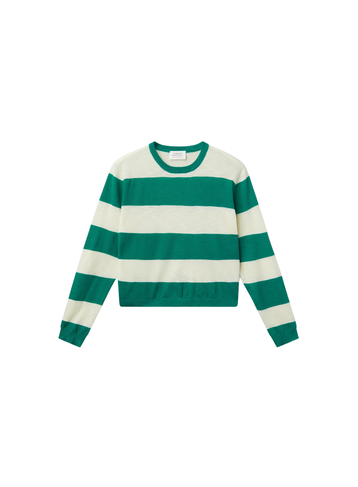 Long Sleeve Jersey in Green/White from Compañia Fantastica