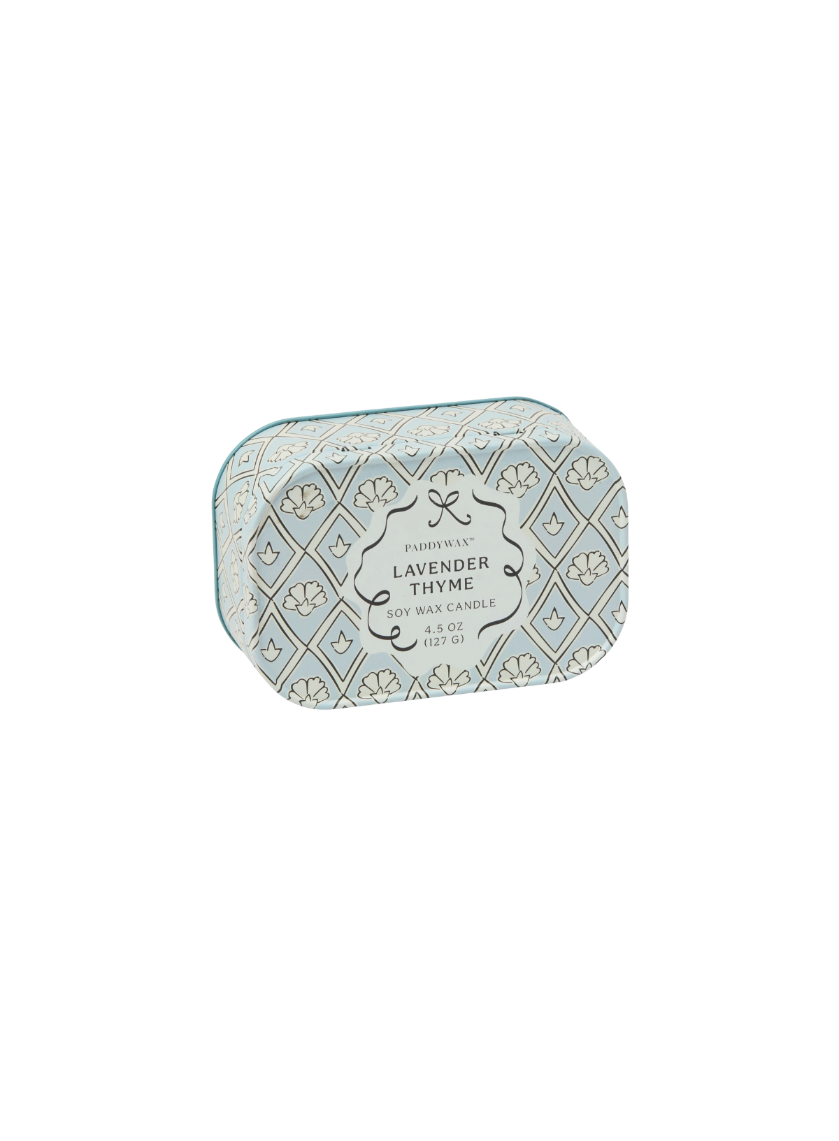 Paddywax Cherie 4.50z Printed Tin Candle - Lavender & Thyme